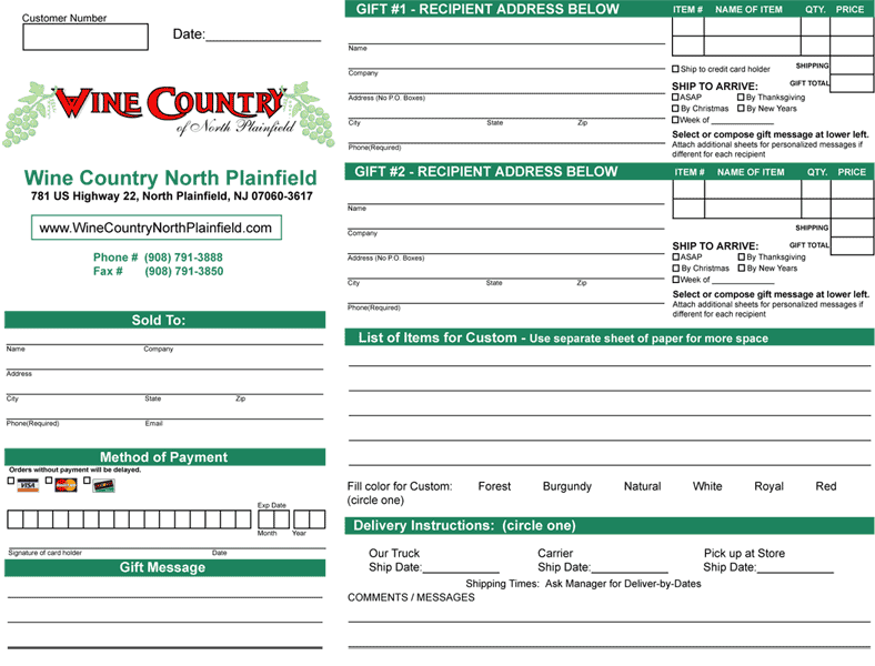 Gift Basket Order Form Template In 2020 Donation Lett vrogue.co